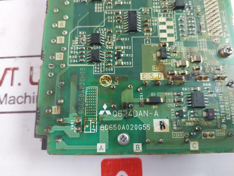 Mitsubishi Electric Q624Dan-a Input/Output Printed Circuit Board 3 94V-0