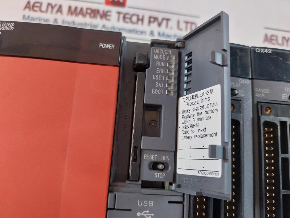 Mitsubishi Electric Q63P, Q02Ucpu, Qx42, Qy42P Power Supply Unit With Cpu Unit