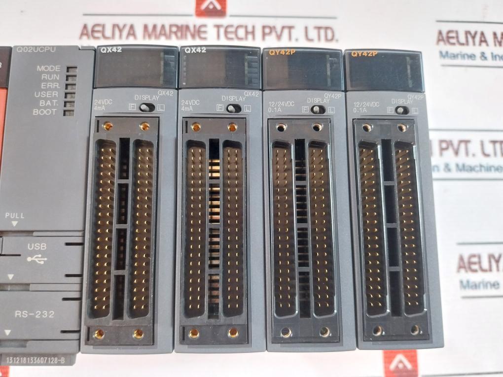Mitsubishi Electric Q63P, Q02Ucpu, Qx42, Qy42P Power Supply Unit With Cpu Unit