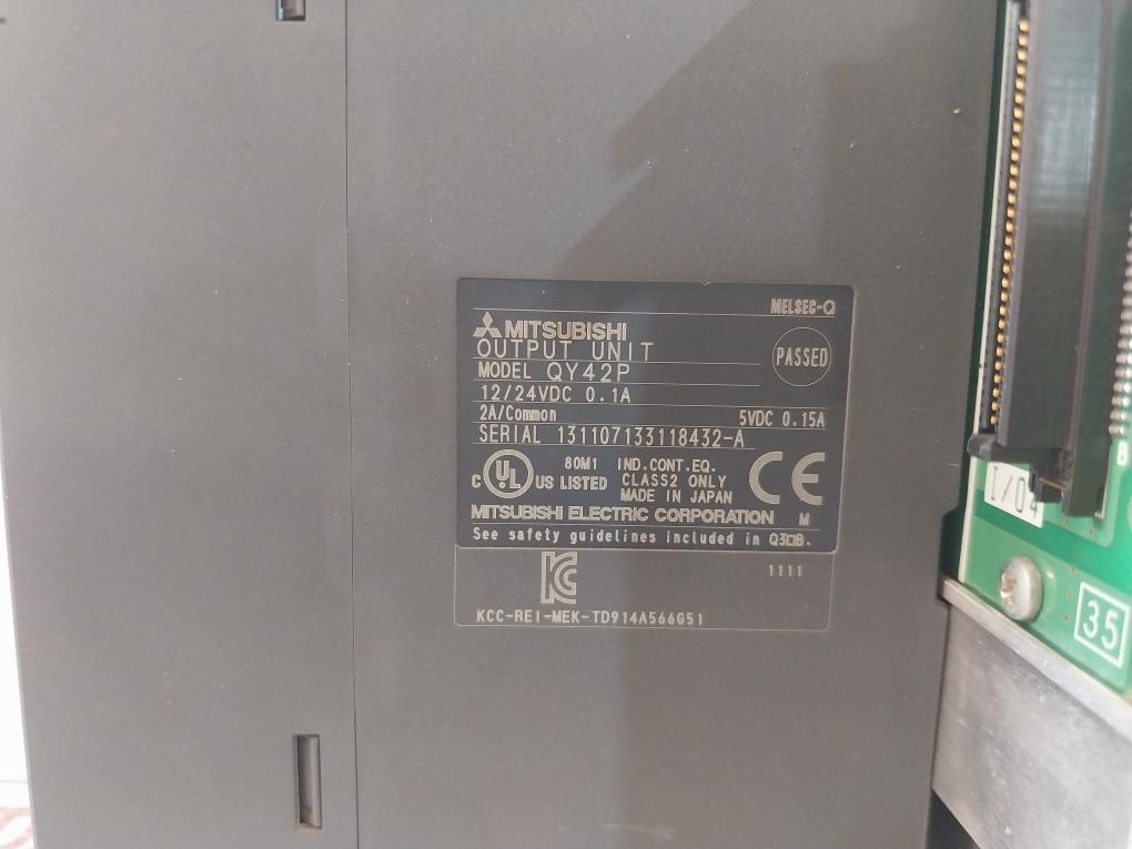 Mitsubishi Electric Q63P, Q02Ucpu, Qx42, Qy42P Power Supply Unit With Cpu Unit