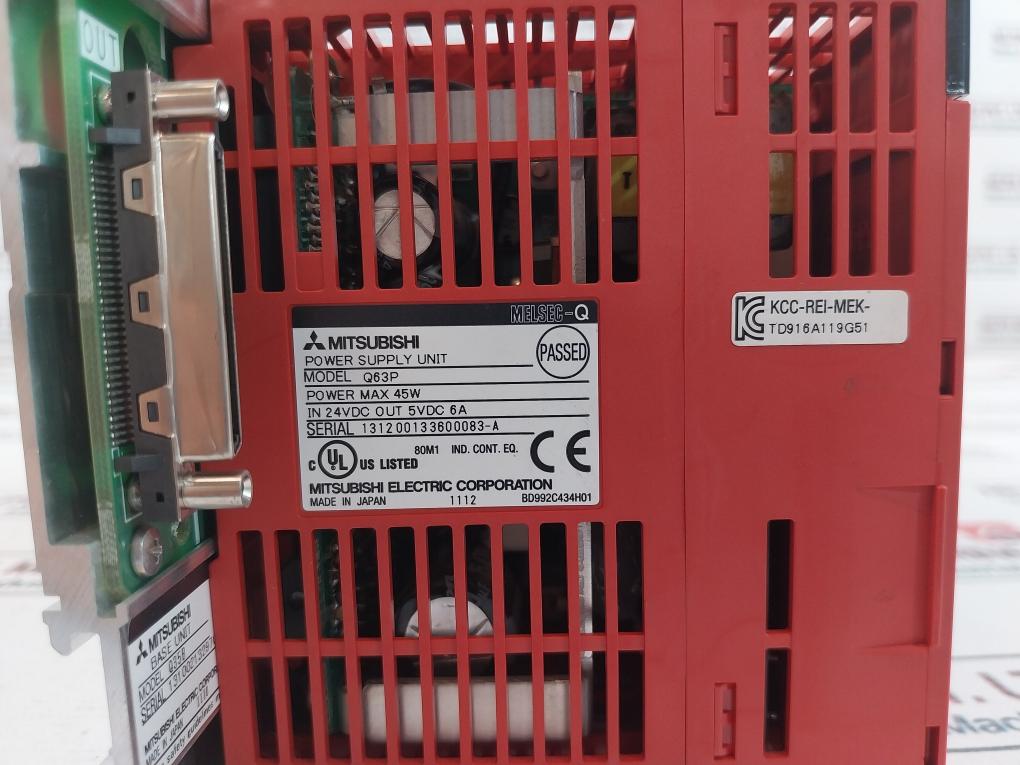 Mitsubishi Electric Q63P, Q02Ucpu, Qx42, Qy42P Power Supply Unit With Cpu Unit