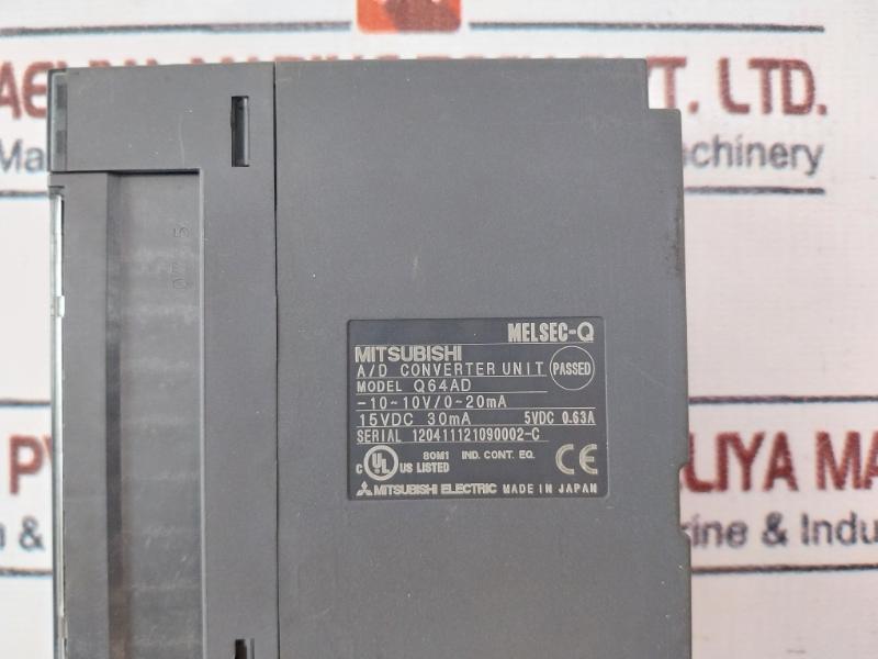 Mitsubishi Electric Q64Ad Plc Q Series 4 Channel Analog Input Module