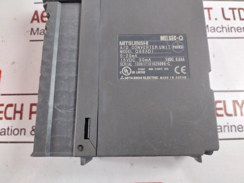 Mitsubishi Electric Q68Adi Melsec-q Analog To Digital Conversion Unit, 0~20Ma 15Vdc 30Ma