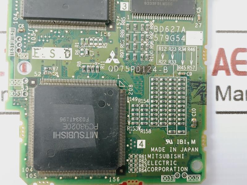 Mitsubishi Electric Qd75P4-b Melsec-q Series Plc Pcb Card Bd627A579H04 579G54