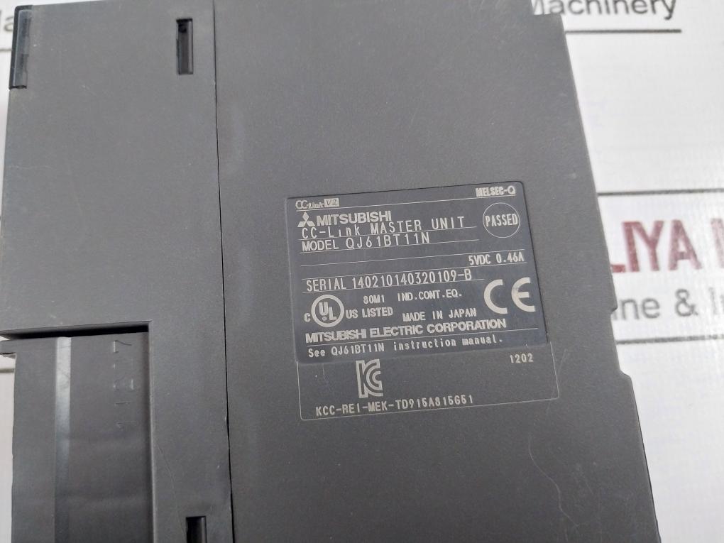 Mitsubishi Electric Qj61Bt11N Cc-link Master Unit 5Vdc 0.46A