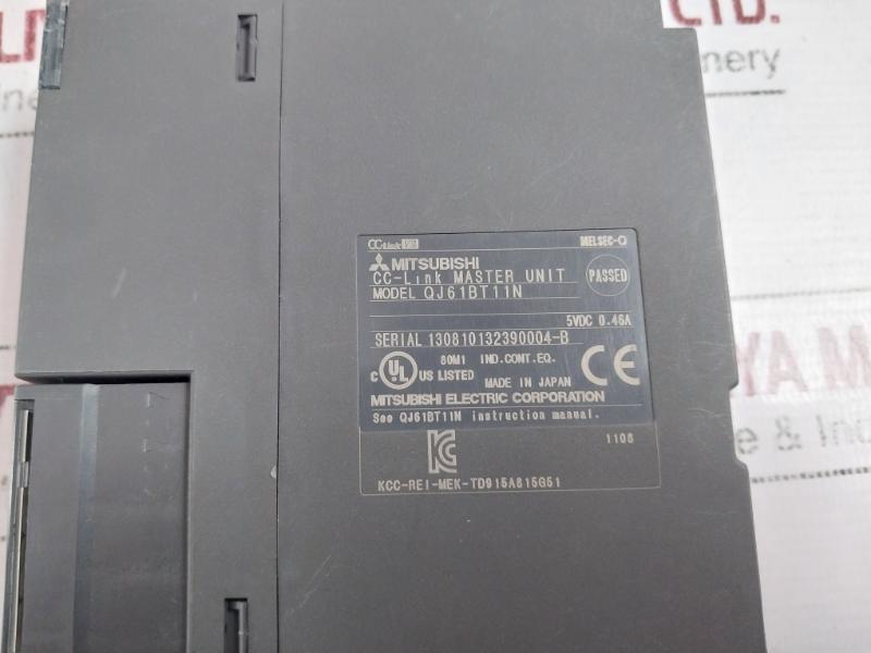 Mitsubishi Electric Qj61Bt11N Cc-link V2 Master Unit 5Vdc 0.46A 84546571-002