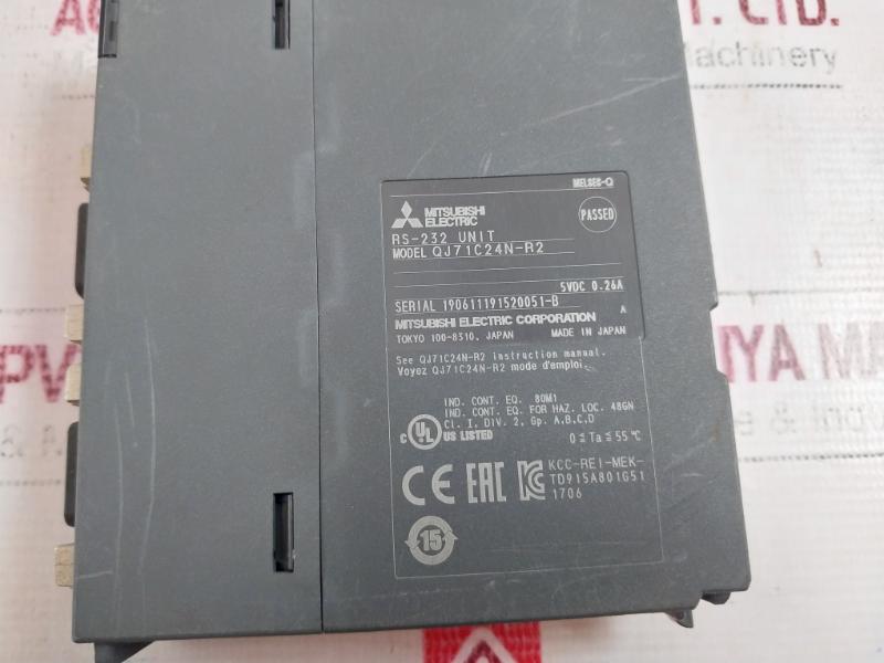 Mitsubishi Electric Qj71C24N-r2 Communication Module 5Vdc 0.26A