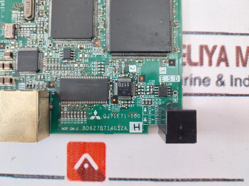 Mitsubishi Electric Qj71E71-100 Plc Network Ethernet Module Bd627B714H02