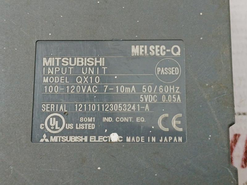 Mitsubishi Electric Qx10 Plc Input Unit 100-120Vac 7-10Ma 50/60Hz