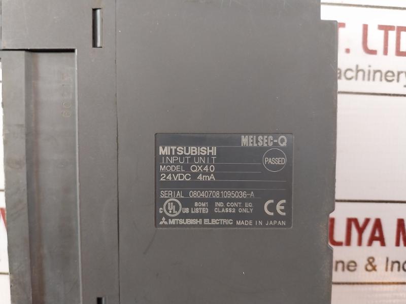 Mitsubishi Electric Qx40 Melsec-q Series Input Unit 24Vdc 4Ma Class 2