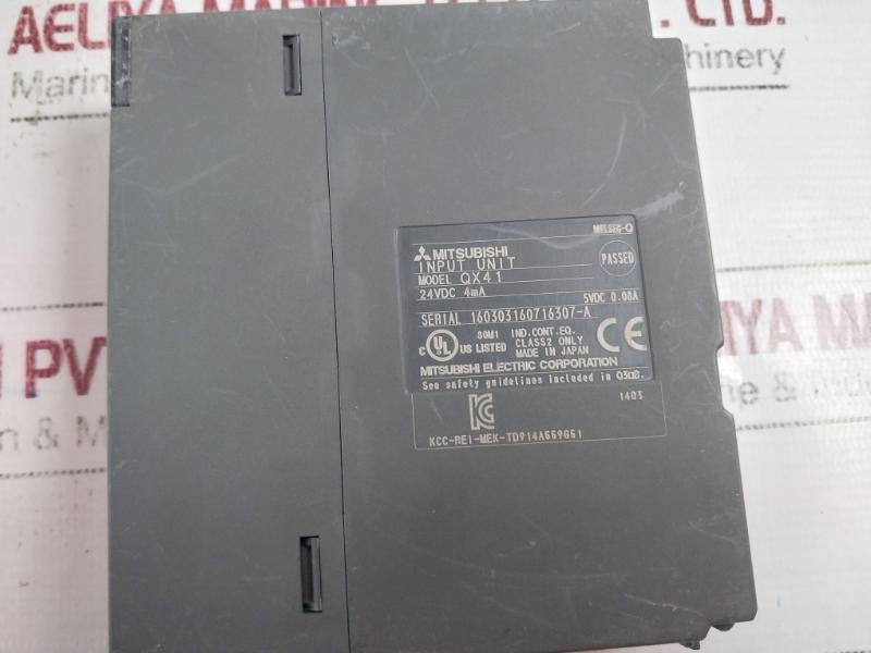 Mitsubishi Electric Qx41 Digital Input Unit 24Vdc 4Ma 5Vdc 0.08A Class 2