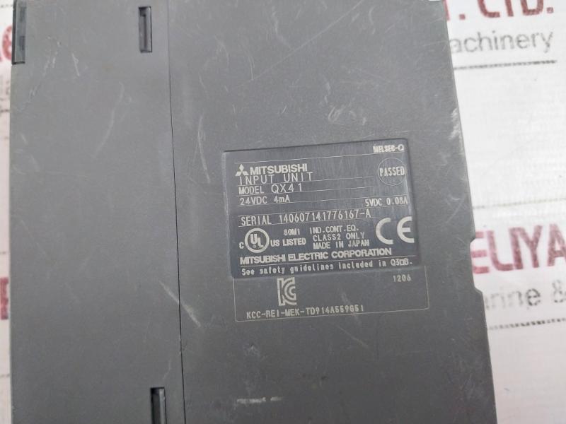 Mitsubishi Electric Qx41 Digital Input Unit 24Vdc 4Ma Class 2 5Vdc 0.08A