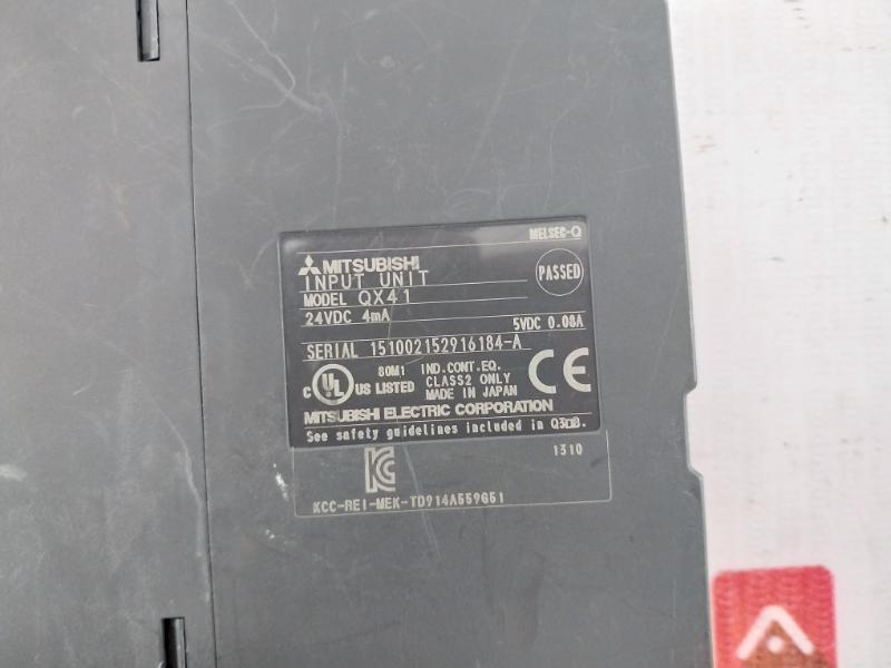 Mitsubishi Electric Qx41 Input Unit 24Vdc 4Ma Class 2 5Vdc 0.08A