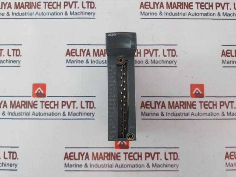Mitsubishi Electric Qx80 Plc Q Series Input Module Screw Terminal Block 24Vdc 4Ma