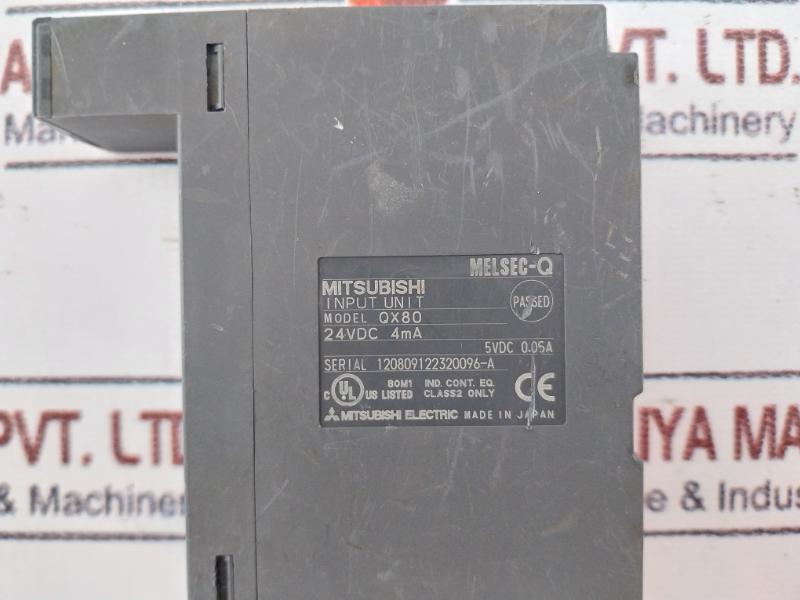 Mitsubishi Electric Qx80 Plc Q Series Input Module Screw Terminal Block 24Vdc 4Ma