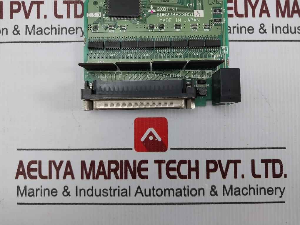 Mitsubishi Electric Qx81 (N) Plc Input Pcb Module Omi-13 Bd627B623G51 A