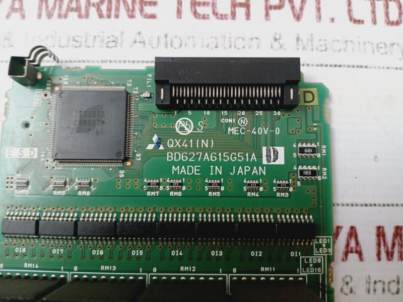 Mitsubishi Electric Qx81 (N) Q-series Input Process Plc Circuit Board, Mec-40V-0 Bd627A615H01