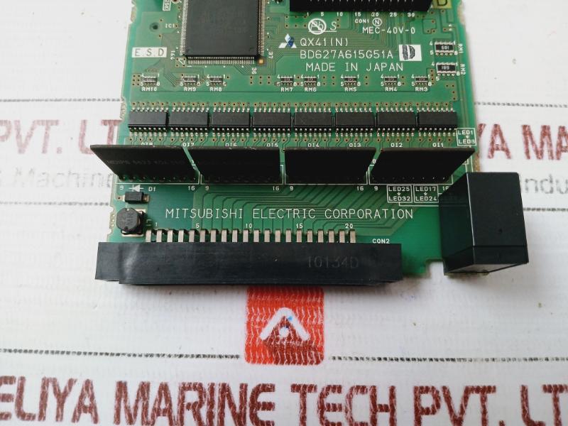 Mitsubishi Electric Qx81 (N) Q-series Input Process Plc Circuit Board, Mec-40V-0 Bd627A615H01