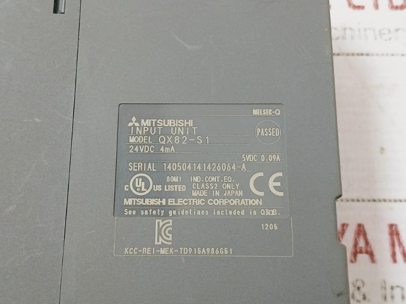 Mitsubishi Electric Qx82-s1 Melsec-q 64-points Input Module 24Vdc 4Ma 5Vdc 0.09A