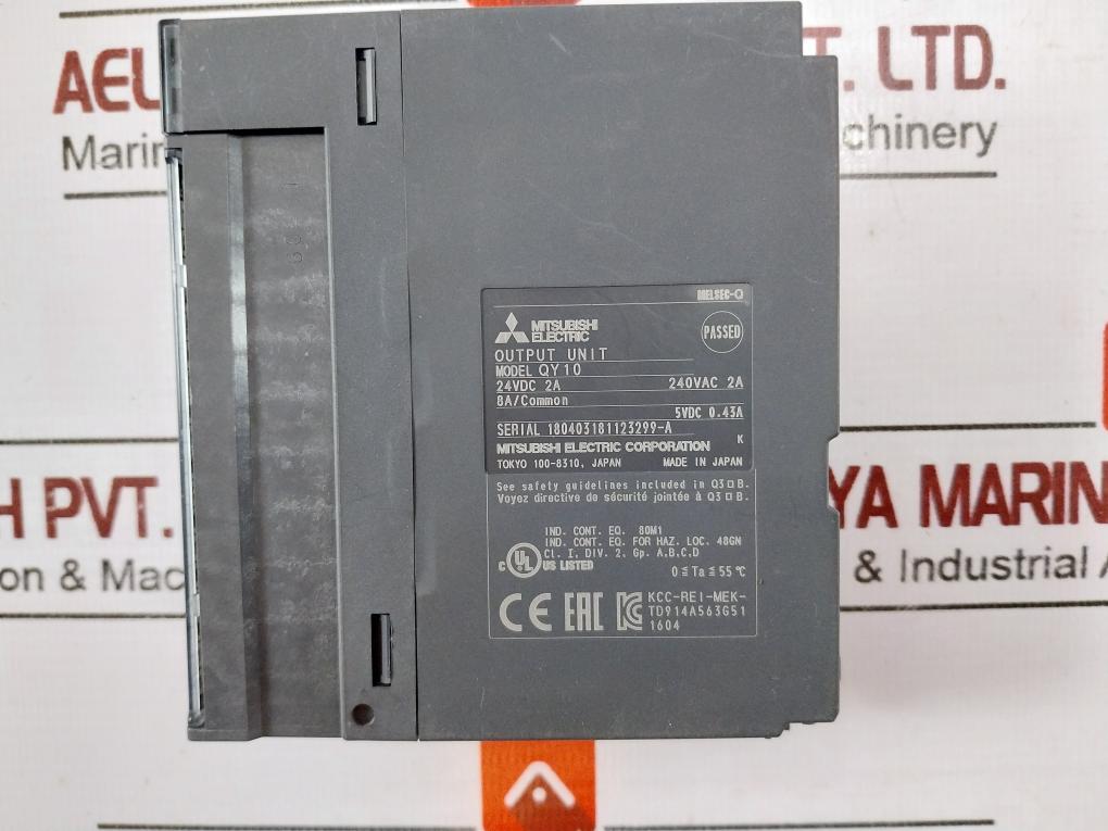 Mitsubishi Electric Qy10 Melsec-q 16 Output Module 24Vdc 2A 240Vac 2A Cl.I Div.2