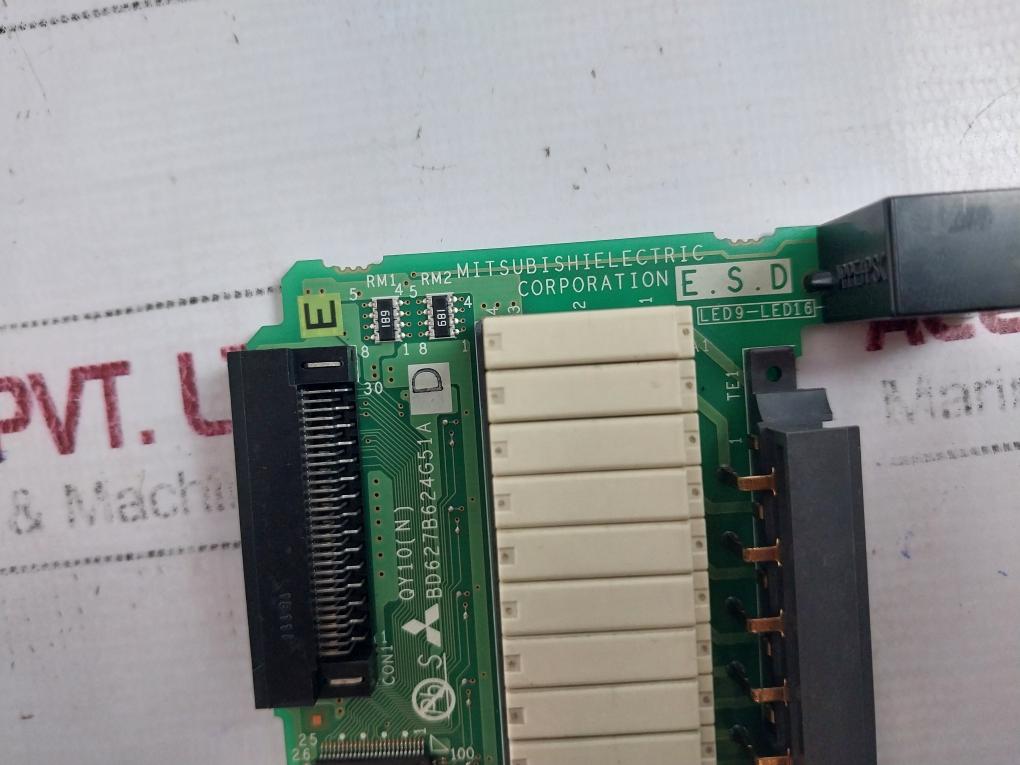 Mitsubishi Electric Qy10(N) Pcb For Plc Q Series Output Module Bd627B624G51A