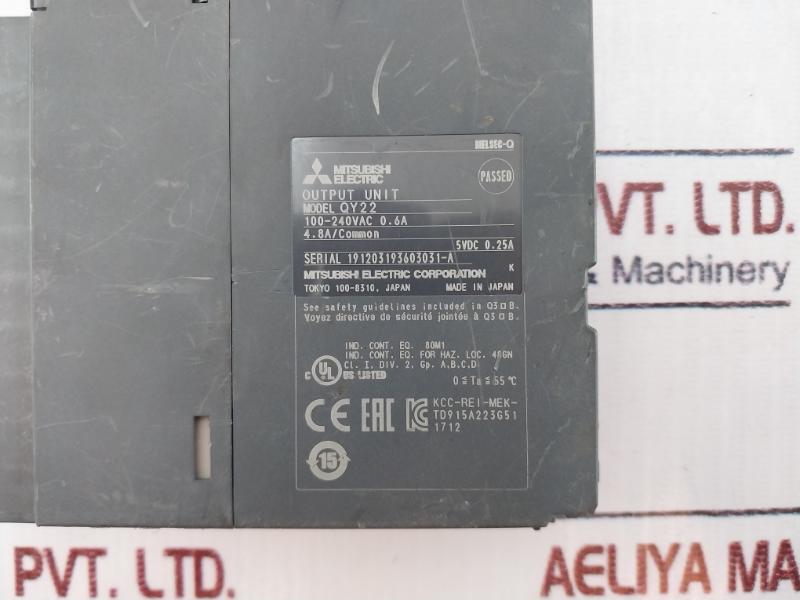 Mitsubishi Electric Qy22 Output Unit 100-240Vac 0.6A