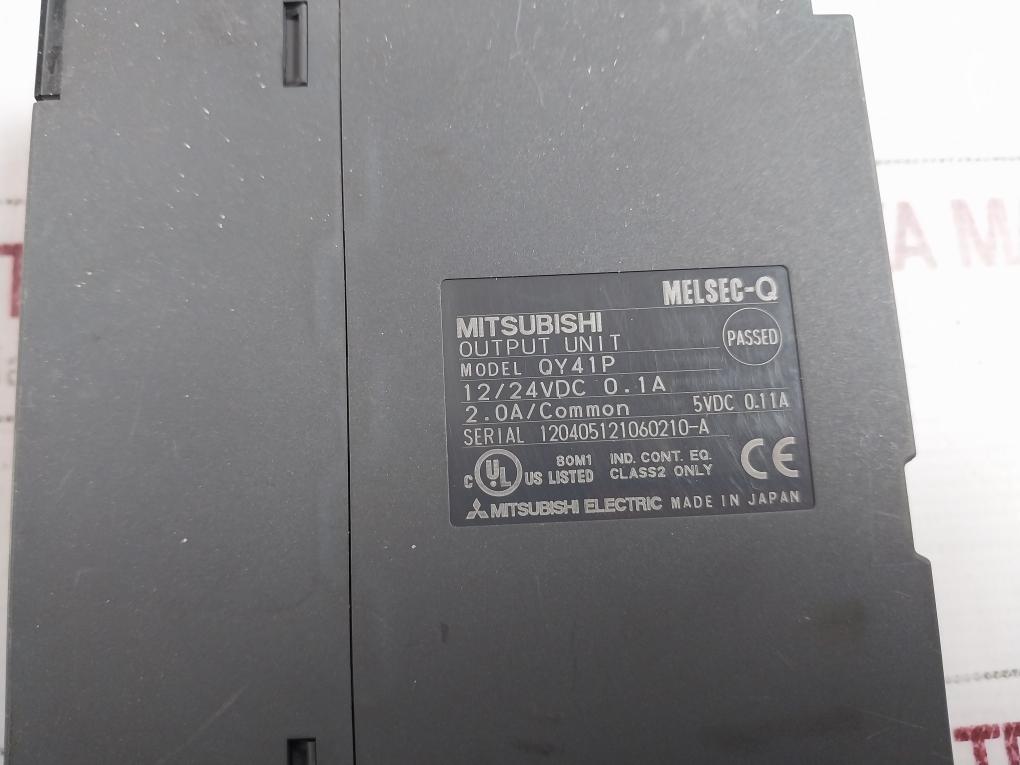 Mitsubishi Electric Melsec-q Qy41P Output Unit Module 12/24Vdc 0.1A Class 2