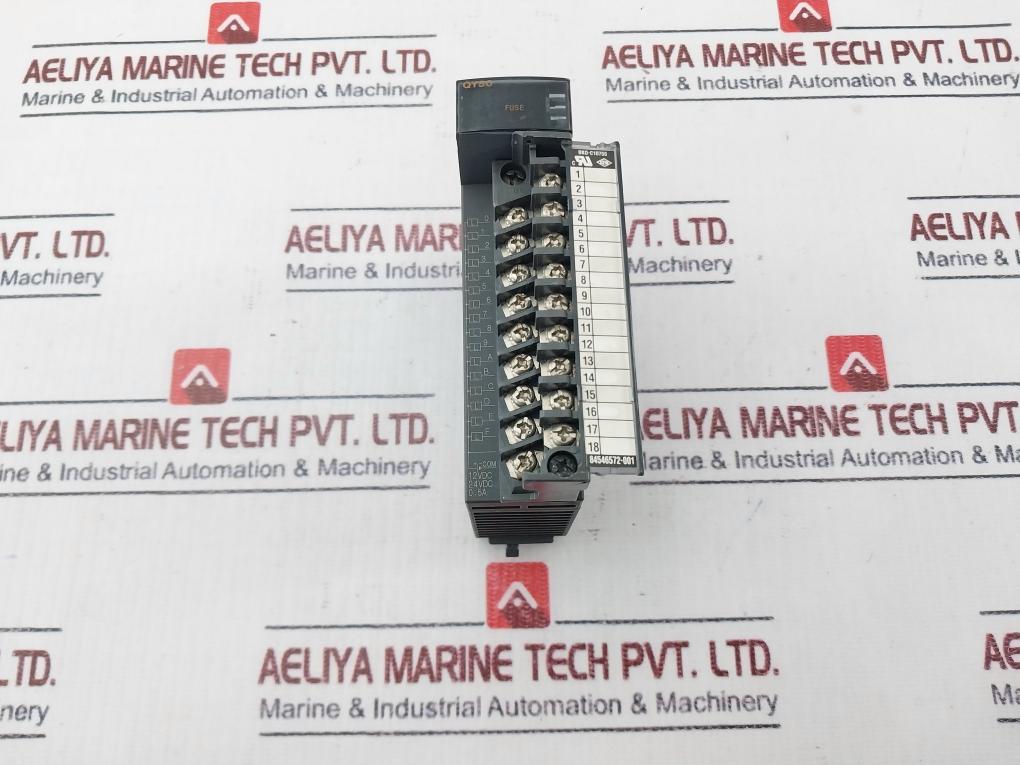 Mitsubishi Electric Qy50 I/O Output Unit Plc Module 12/24Vdc 0.5A