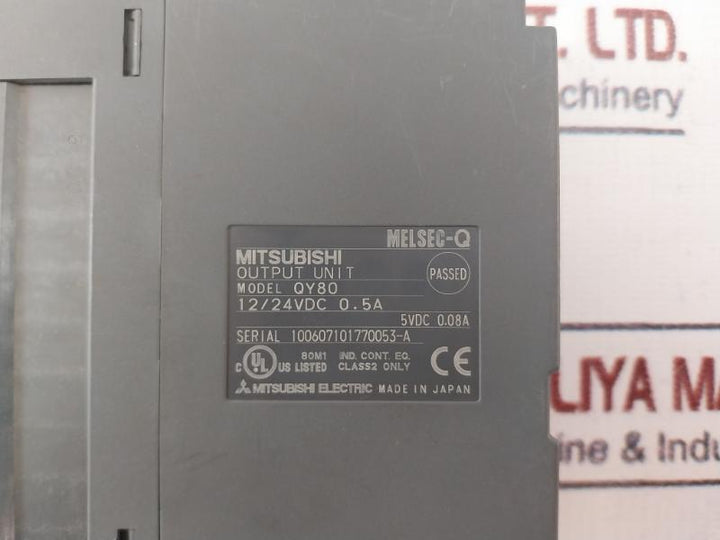 Mitsubishi Electric Melsec-q Qy80 Digital Output Module 12/24Vdc 0.5A
