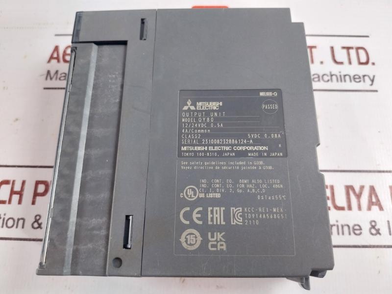 Mitsubishi Electric Qy80 Melsec-q Plc Output Module 12/24Vdc 0.5A