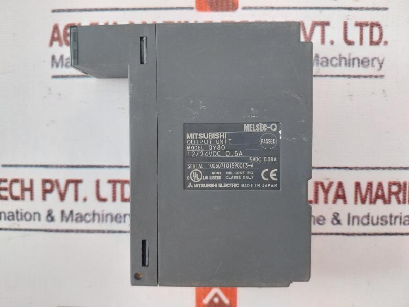 Mitsubishi Electric Qy80 Plc Q Series Output Module 12/24Vdc 0.5A