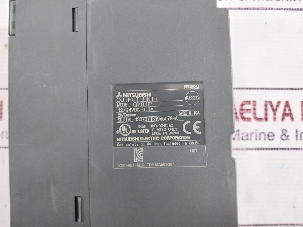 Mitsubishi Electric QY81P PLC Input/Output Module Melsec-Q 12/24VDC 0.1A