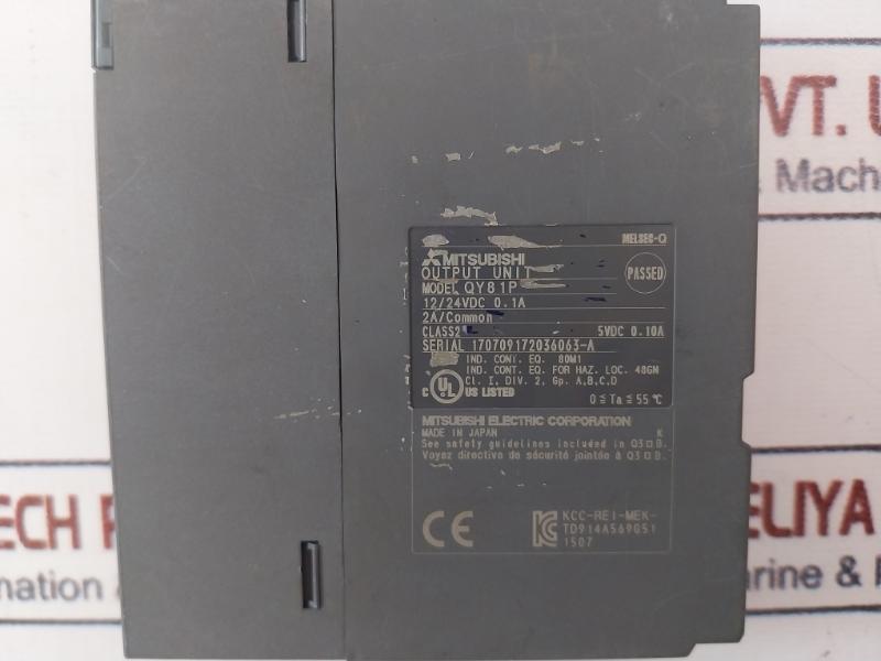Mitsubishi Electric Qy81P Plc Q Series Output Module 12/24Vdc 0.1A