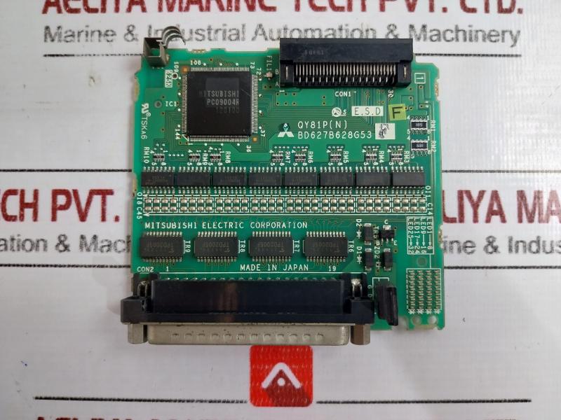 Mitsubishi Electric Qy81p Output Circuit Board Card Module Bd627b628g53