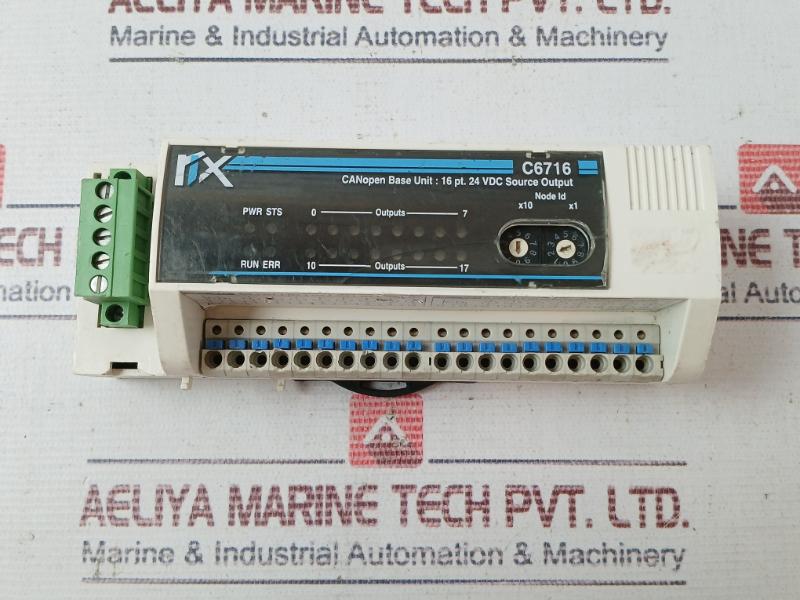 Mitsubishi Electric Rix C6716 Canopan Base Unit 16 Pt. 24Vdc Source Output 250Ma