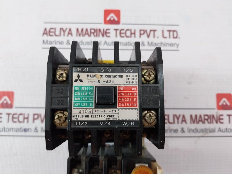 Mitsubishi Electric S-a21 Magnetic Contactor Iec 158-1 Bh332Z900H10 Nke-8477