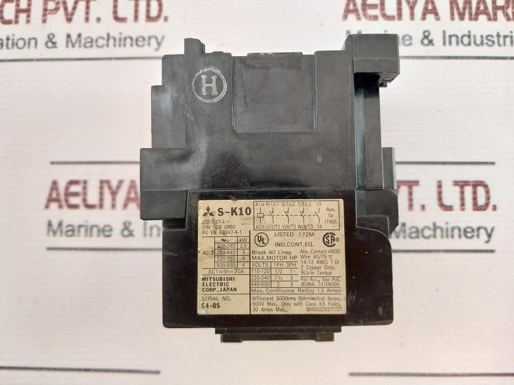 Mitsubishi Electric S-k10 Magnetic Contactor 13A