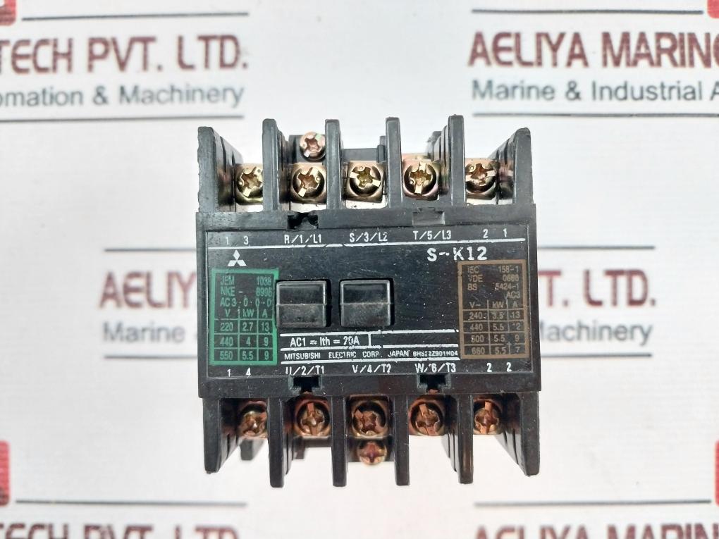 Mitsubishi Electric S-k12 Magnetic Contactor 20A 380V-440 50Hz