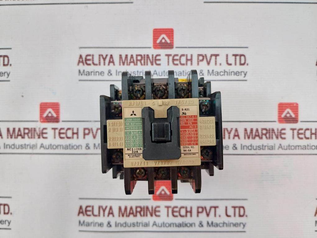 Mitsubishi Electric S-k21 Magnetic Contactor 100V