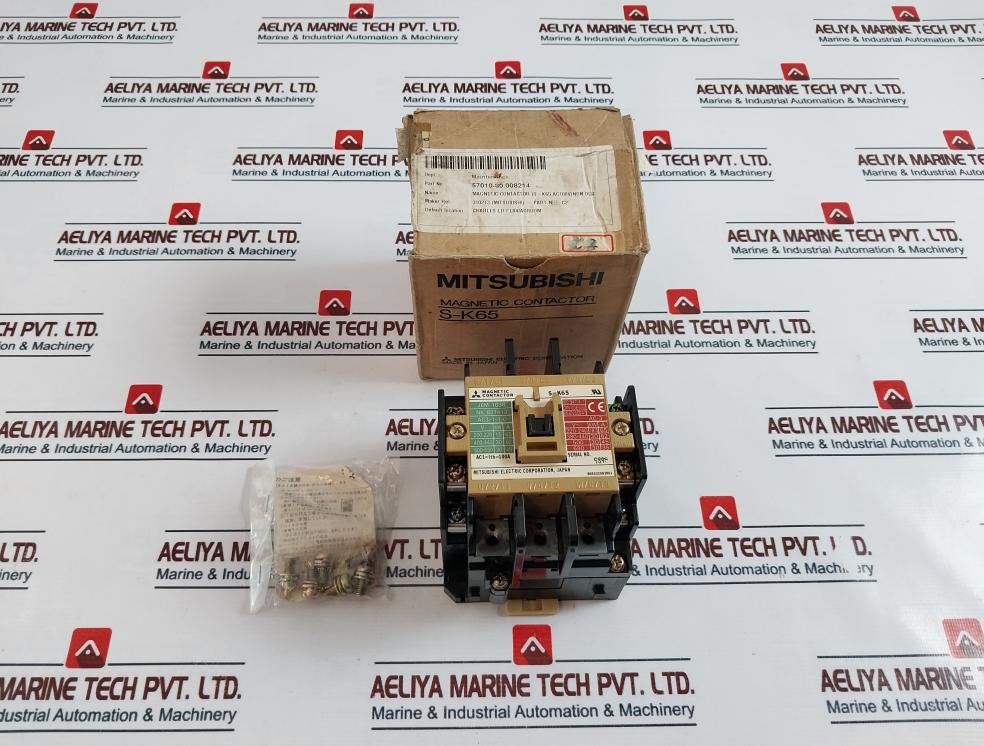 Mitsubishi Electric S-k65 Magnetic Contactor H569C793G11, 100-127V 100A 50/60Hz
