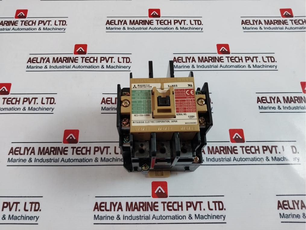 Mitsubishi Electric S-k65 Magnetic Contactor H569C793G11, 100-127V 100A 50/60Hz