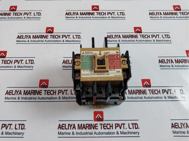 Mitsubishi Electric S-k65 Magnetic Contactor H569C793G11, 100-127V 100A 50/60Hz