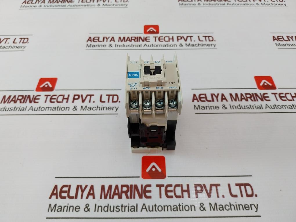 MITSUBISHI ELECTRIC S-N10 Magnetic Contactor IEC 947-4-1 A600 14-12 AWG BH702Y90