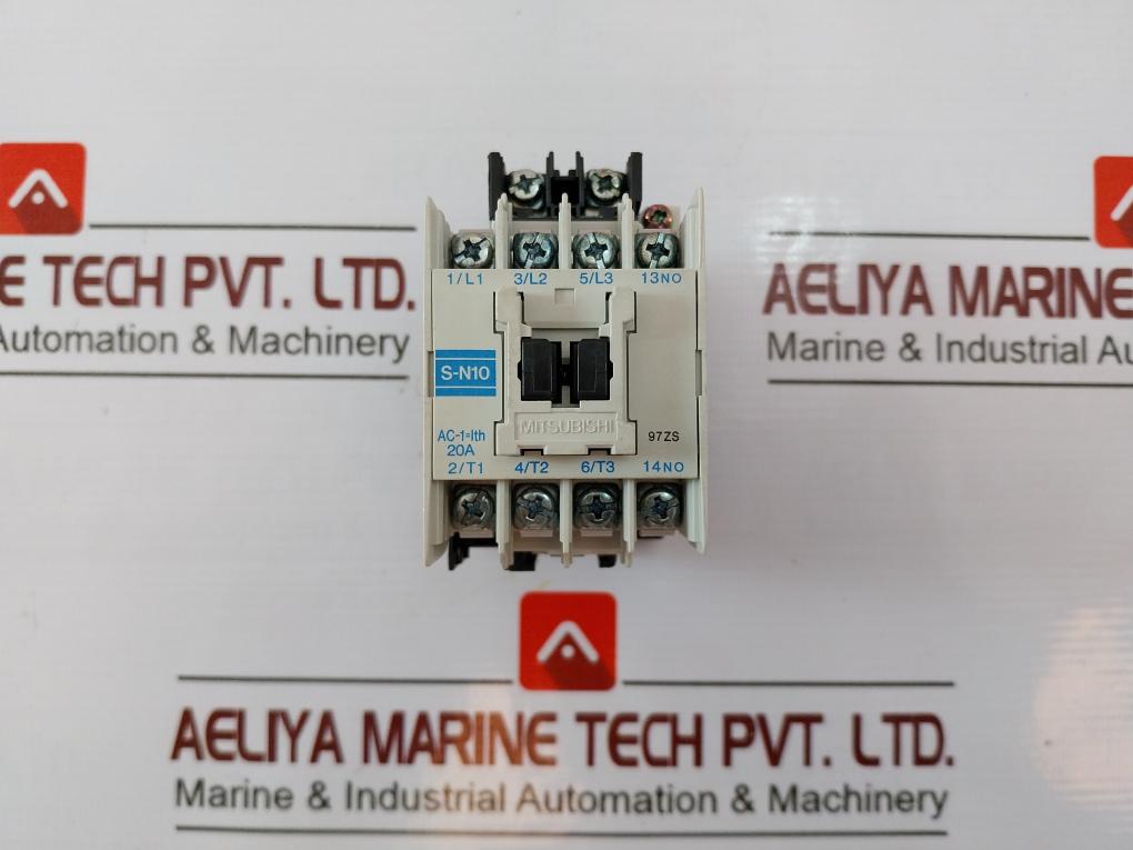 MITSUBISHI ELECTRIC S-N10 Magnetic Contactor IEC 947-4-1 A600 14-12 AWG BH702Y90
