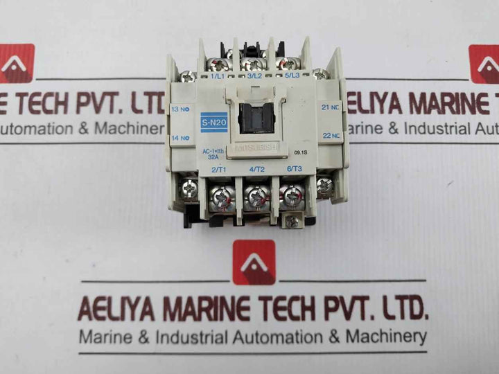 Mitsubishi Electric S-n20 Ac Contactor 32A 460-480V 60Hz
