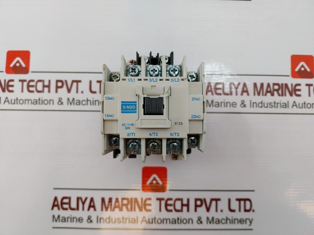 Mitsubishi Electric S-n20 Magnetic Contactor 380-415V 50Hz/400-440V 60Hz 97Zs