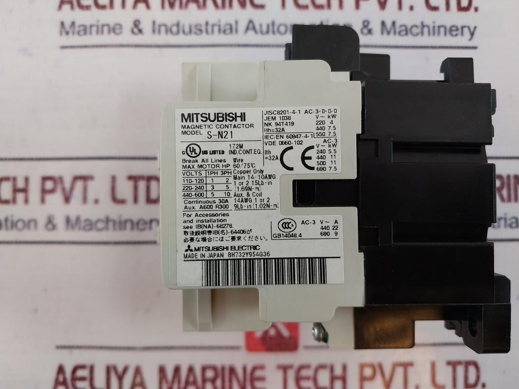 Mitsubishi Electric S-n21 Magnetic Contactor