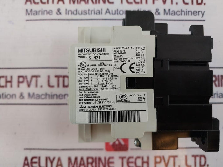 Mitsubishi Electric S-n21 Magnetic Contactor