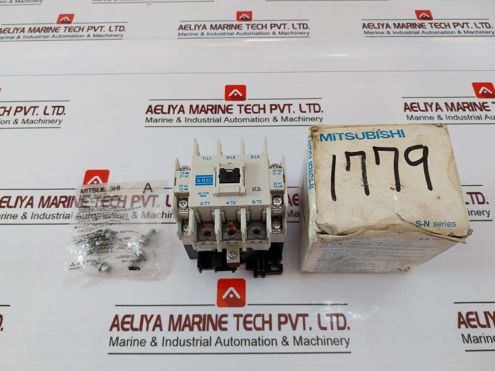 Mitsubishi Electric S-n35 Magnetic Contactor 100V 50Hz 100-110V 60Hz 600V Max.