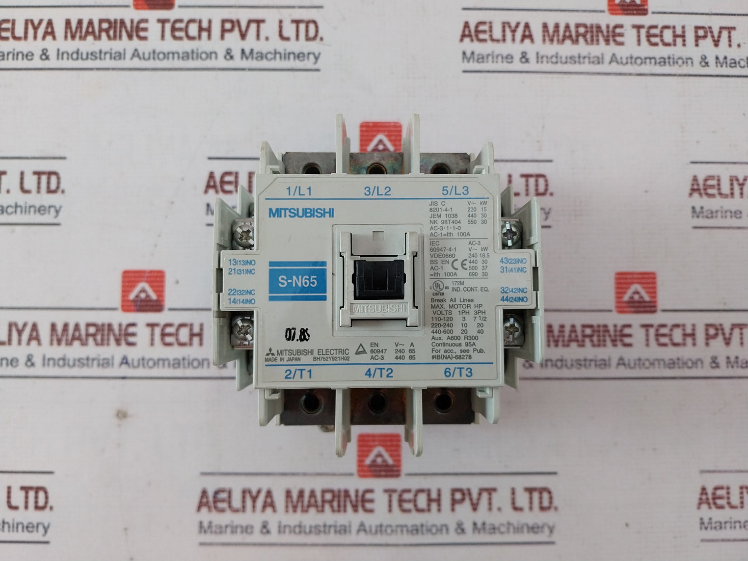 Mitsubishi Electric S-n65 Magnetic Contactor 1De131 50/60Hz H569C793G14